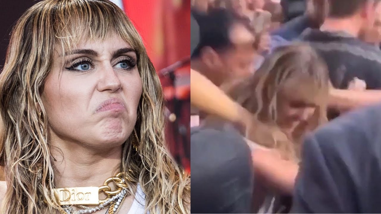 Miley cyrus attacked by a fan