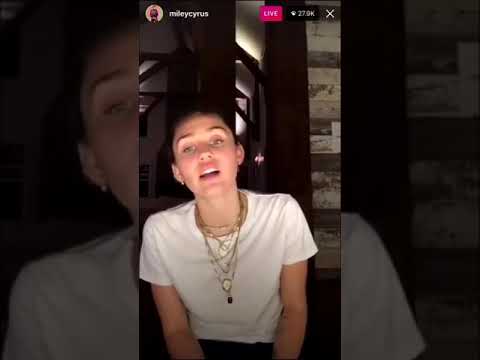 Miley Cyrus The Climb - live instagram