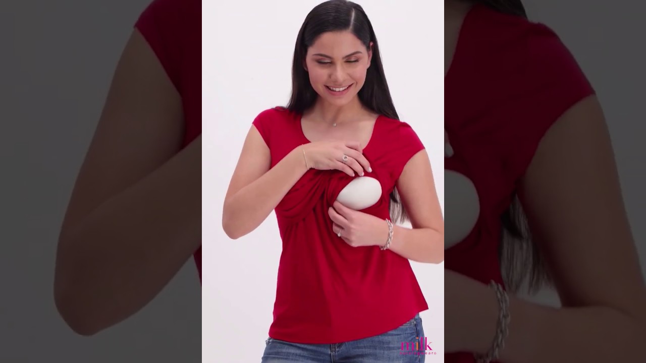 Milk Nursingwear's Sleek Scoop Neck Nursing Top