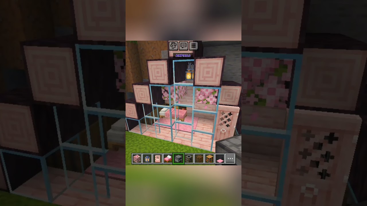MINECRAFT | Hillside Simple Cherry House #minecraft #sakuratree