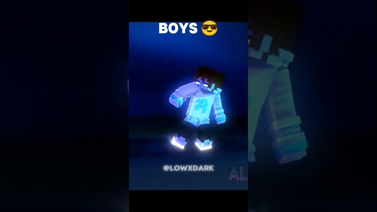 Minecraft Girls vs Boys Dance #minecraft #edit #dance