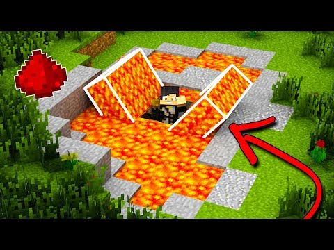 MINECRAFT: How To Build A Hidden Redstone Bunker [Secret Base Tutorial]