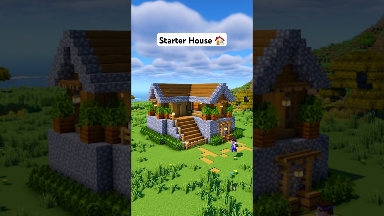 Minecraft Survival Starter House 🏠 #minecraft