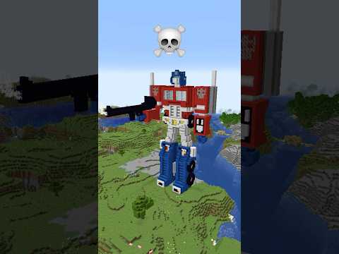 Minecraft Transformers Build Battle - Noob vs Pro vs Hacker vs God #shorts #minecraft