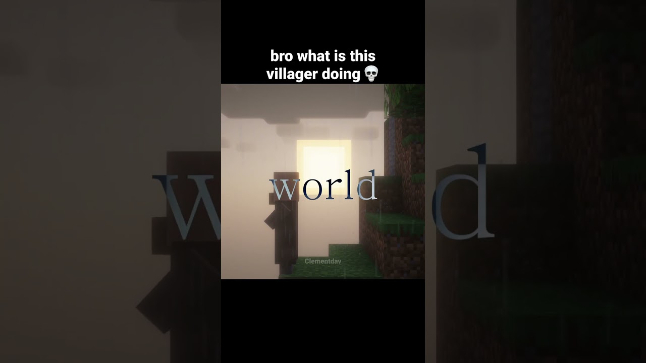 Minecraft Villager Moment