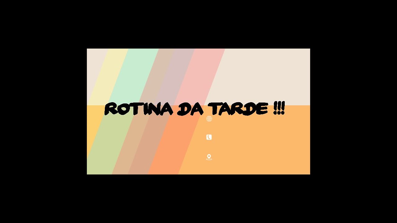 Minha rotina da tarde!!