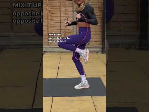 Mini heel shuffle tutorial 💃🏼Start SLOW and increase speed over time! #jumprope #tutorial #shuffle