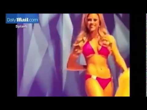 Miss California contestant suffers wardrobe malfunction