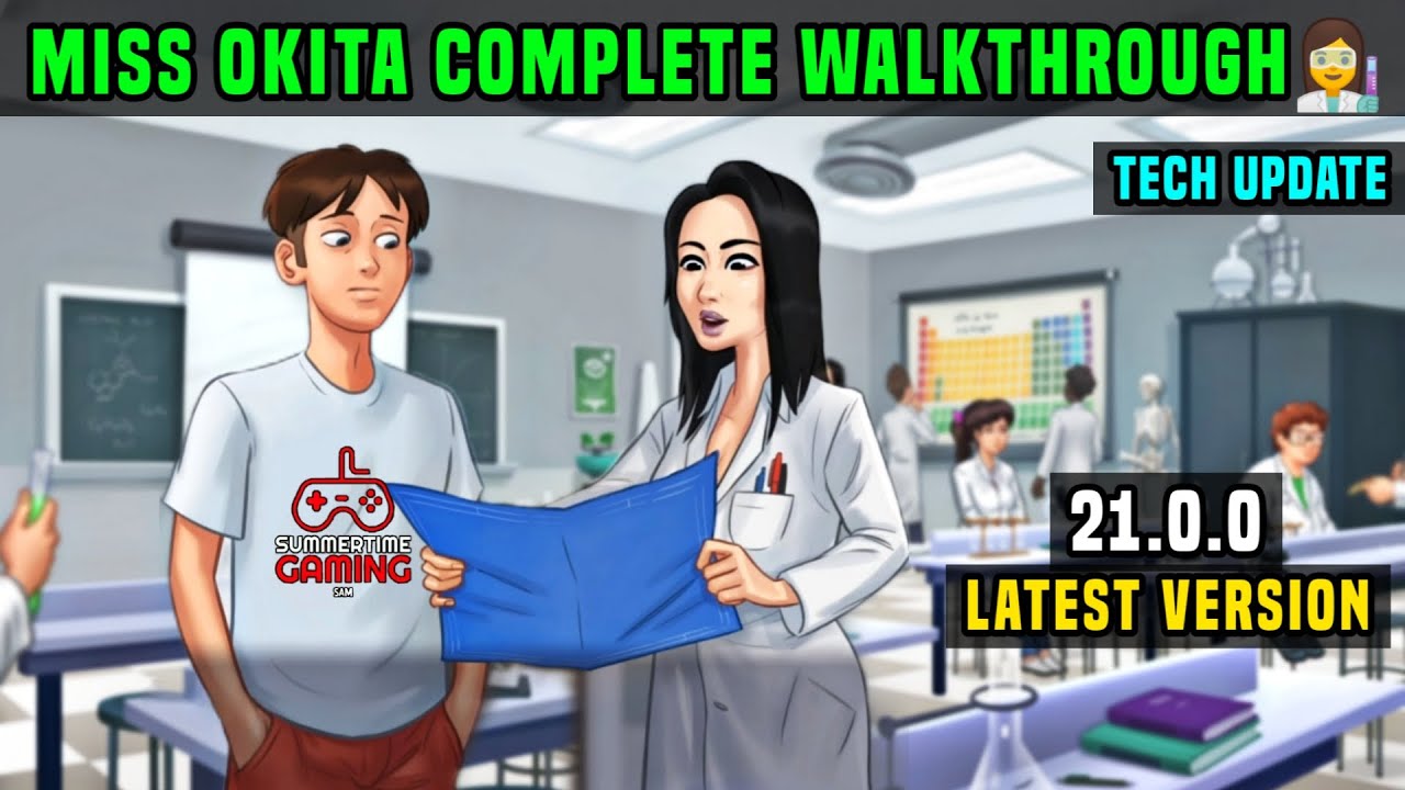 MISS OKITA FULL WALKTHROUGH | SUMMERTIME SAGA 21.0.0 LATEST TECH UPDATE | OKITA QUEST INGREDIENTS