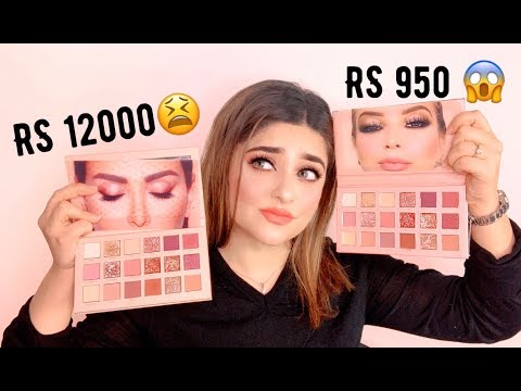 Miss Rose VS Huda Beauty Nude Eyeshadow Pallete | DUPE ALERT!?!?