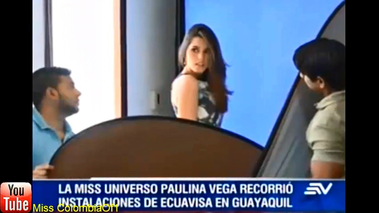 Miss Universo Paulina Vega visita a Ecuador - Nota realizada por Ecuavisa