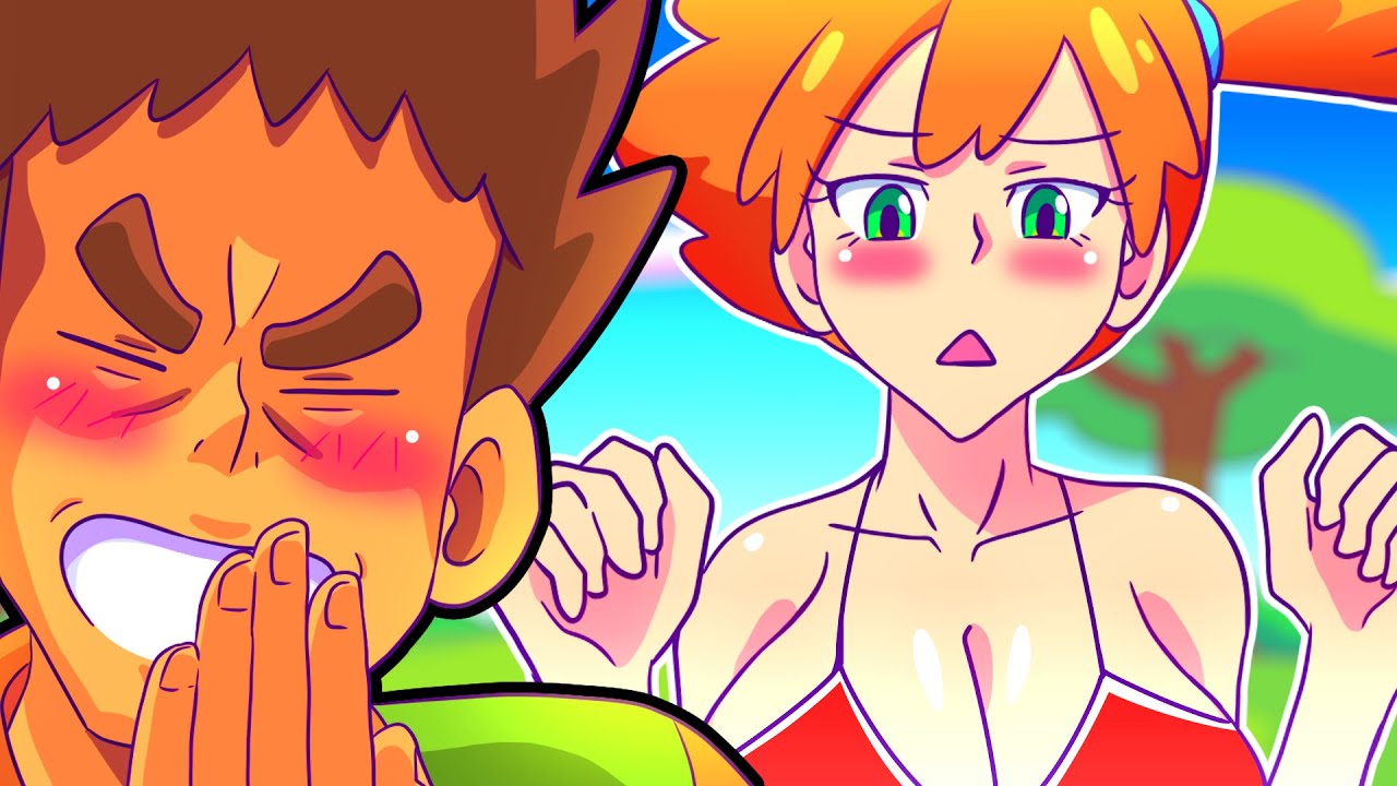 Misty takes her top off (Pokémon Animation)