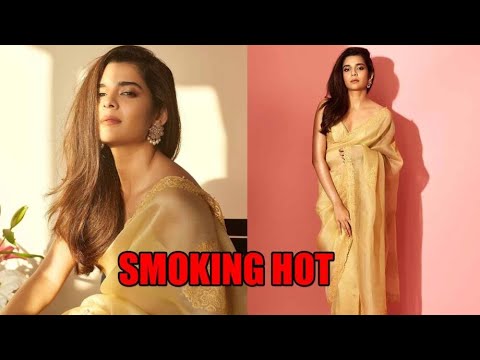 Mithila Palkar looks smoking hot in latest gold saree, fans love it
