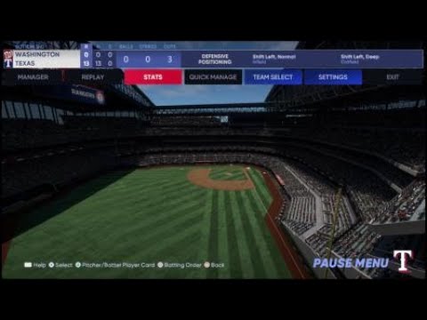 MLB® The Show™ 22　レンジャーズvsナショナルズ　　途中まで