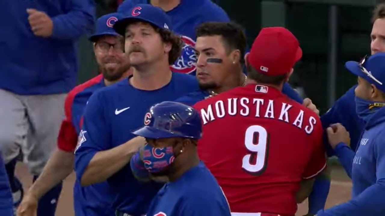 MLBレッズvsカブスの乱闘集