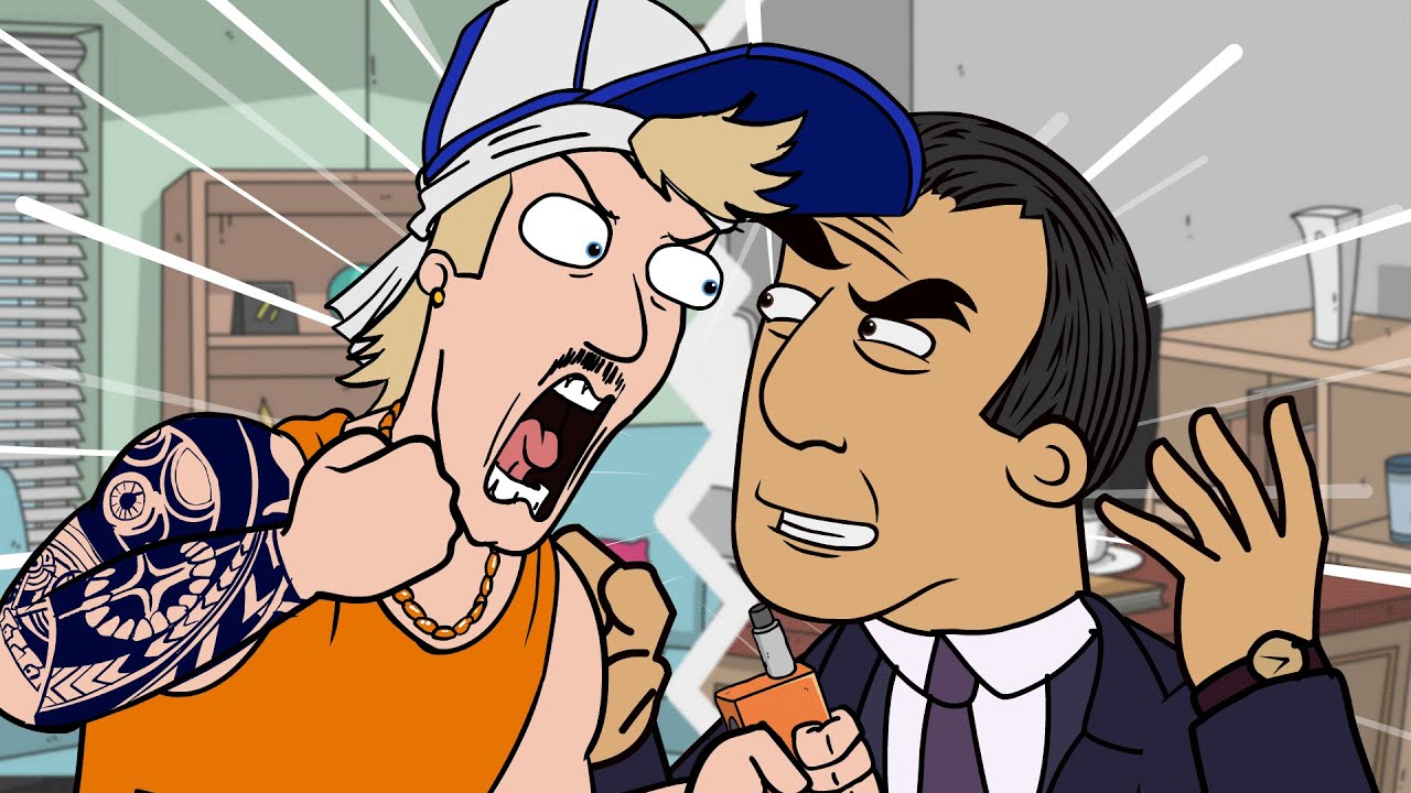 MMA Fighter FLIPS on Arab Landlord (animated prank call)