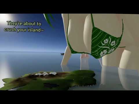 MMD Giantess Gumi And Miku Boob Crush Islands - Part 22