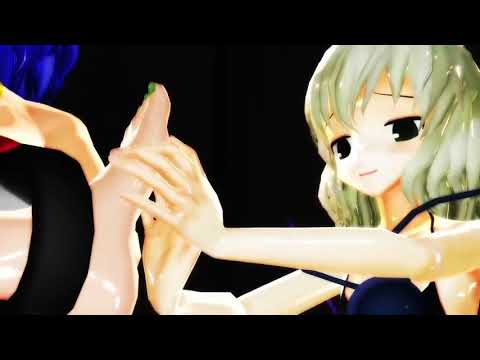 MMD Touhou tickling