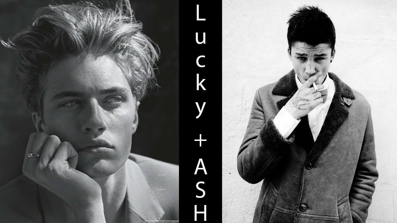 Model Ash Stymest + Lucky Blue Smith :)