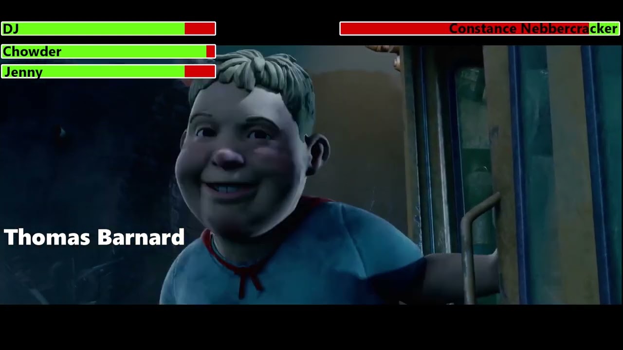 Monster House (2006) Final Battle with healthbars
