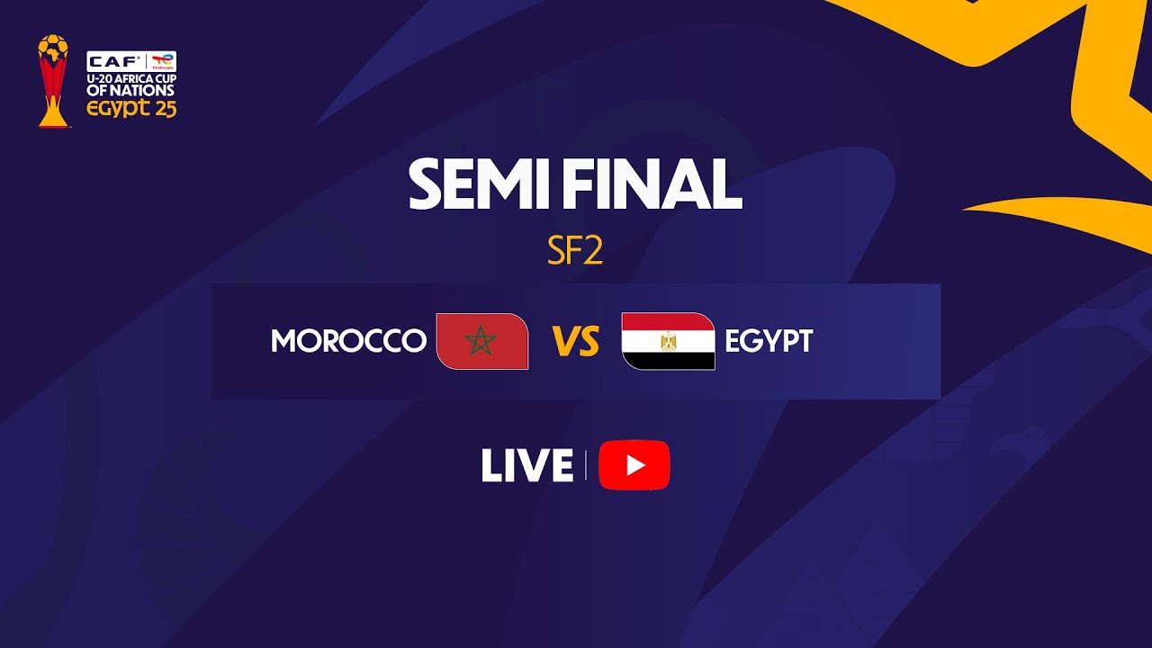 Morocco vs Egypt - U-20 AFRICA CUP OF NATIONS