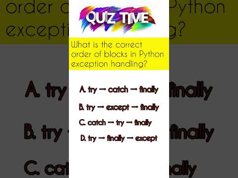 Most Asked MCQ on Exception Handling! #Shorts #2ndpuc #pythonprogramming #2ndpuckarnataka #python