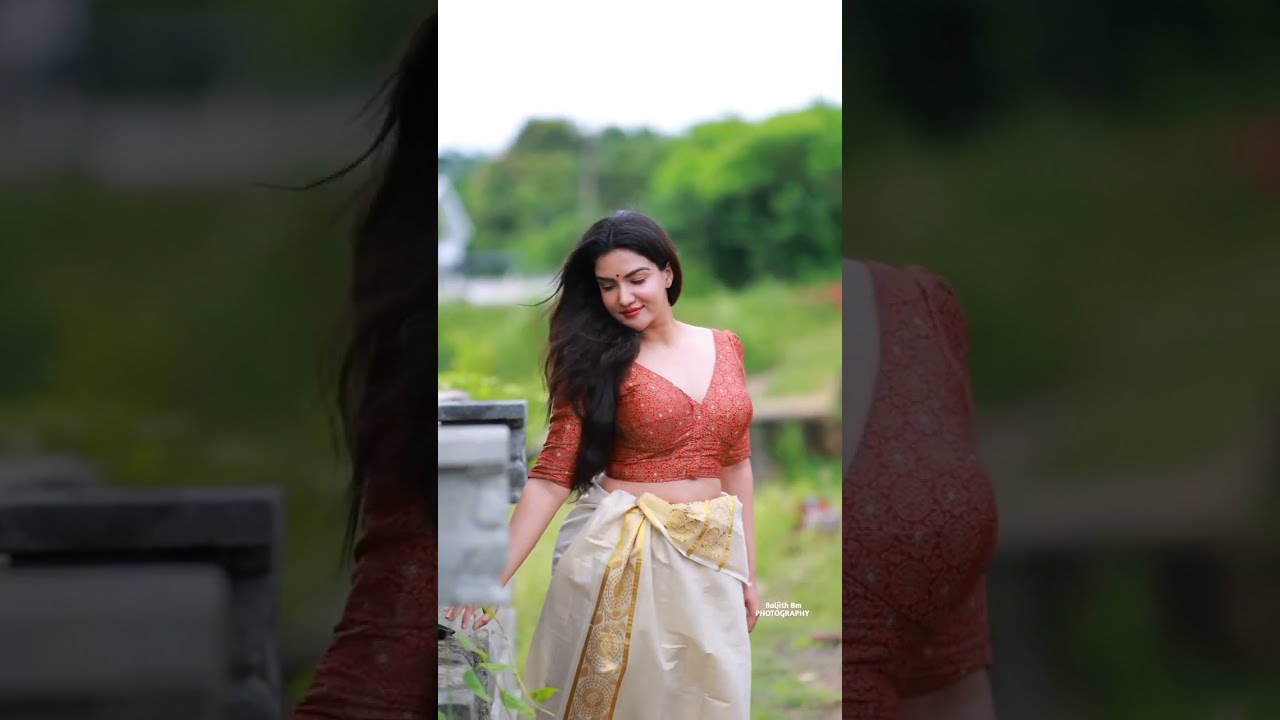 Most hottest Kerala Style Saree look & Photoshoot of #Honeyrose #kasavusaree #trendingsaree #viral