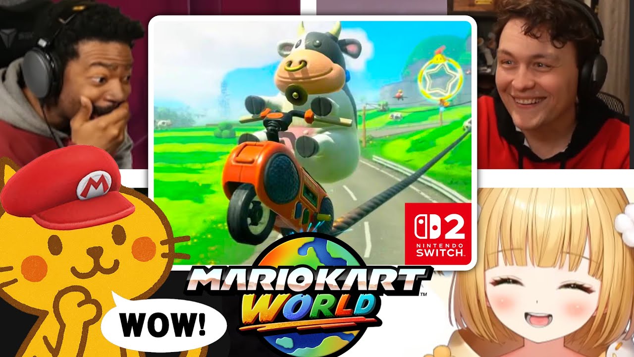 Most Hype Mario Kart World Reveal Trailer Reactions