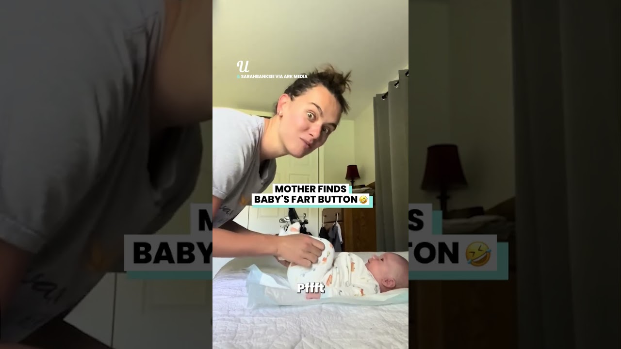 Mother Finds Baby’s Fart Button  #viralshort  #gender  #viralvideo