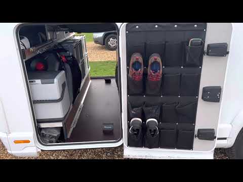 Motorhome garage storage solution - Knaus Live I 700 MEG