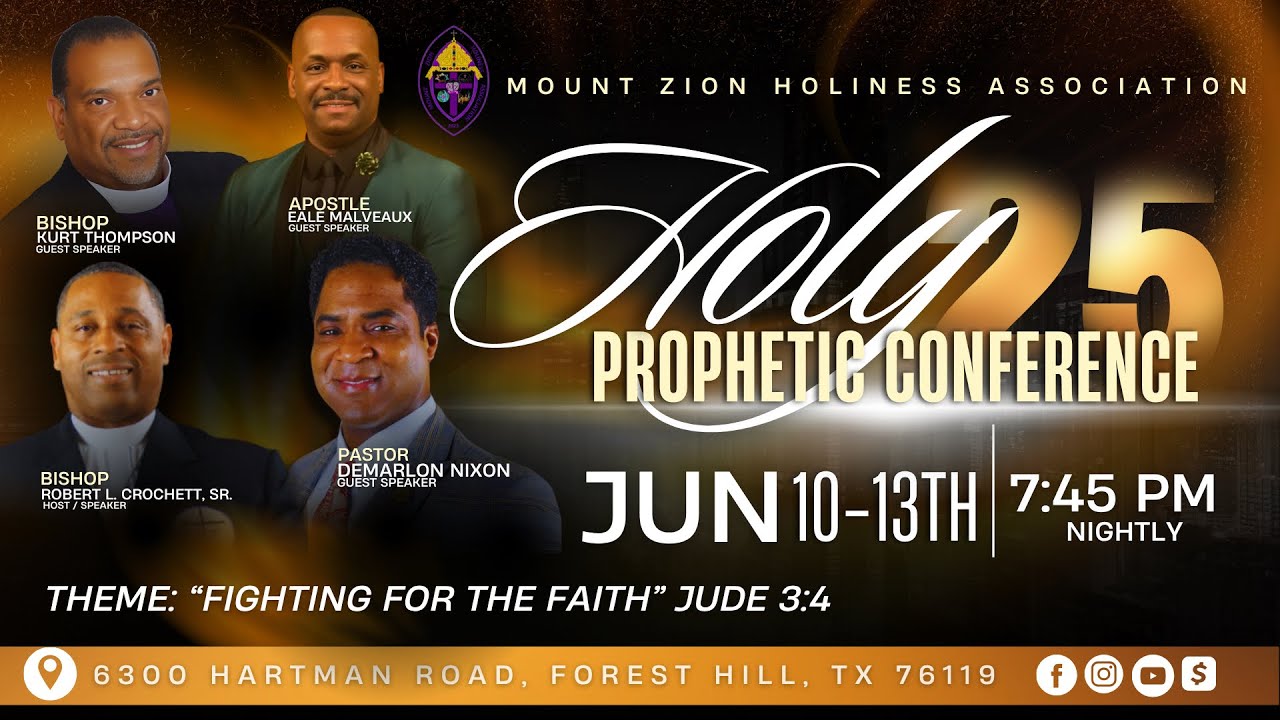 Mount Zion Holiness Association’s | Holy Prophetic Conference 2025 | Official Trailer
