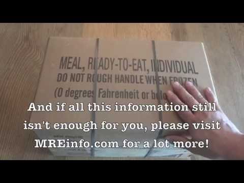 MRE Unboxing: Opening a Case of Genuine MREs (Case A from 2011)