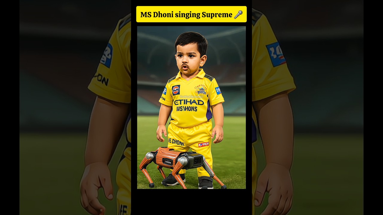 MS Dhoni singing supreme song 🎤 #shorts #shortsfeed #msdhoni #dhoni #ipl  #trendingsong #cricket