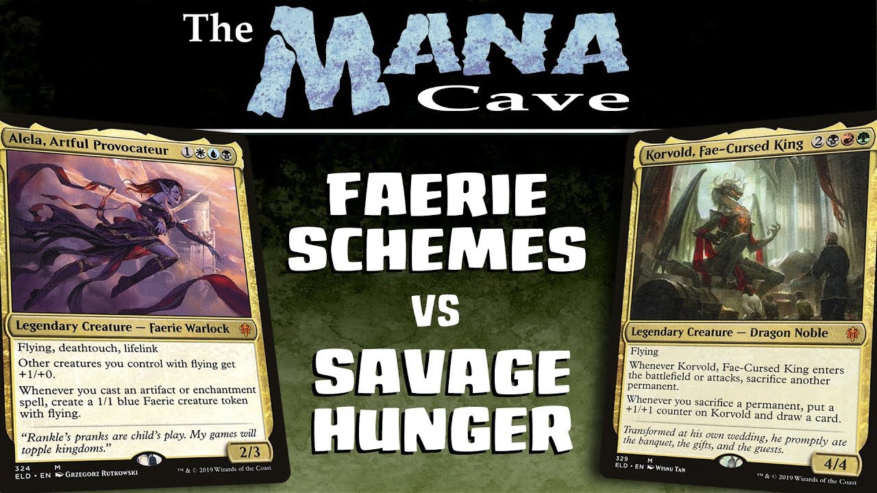 MTG - Faerie Schemes vs Savage Hunger - 2019 Brawl Deck Showdown - The Mana Cave (Ep.130)