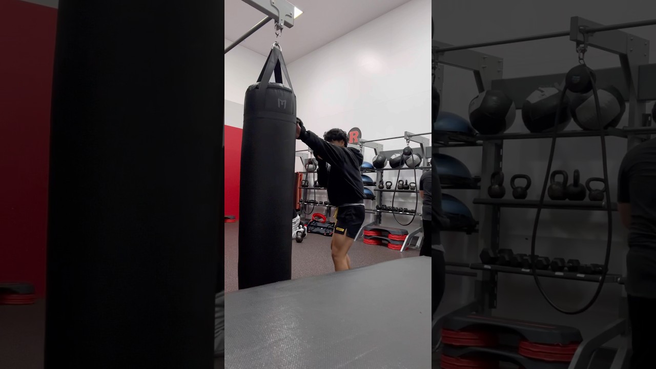 Muay Thai Bagwork at Rutgers #muaythai #kickboxing #martialarts