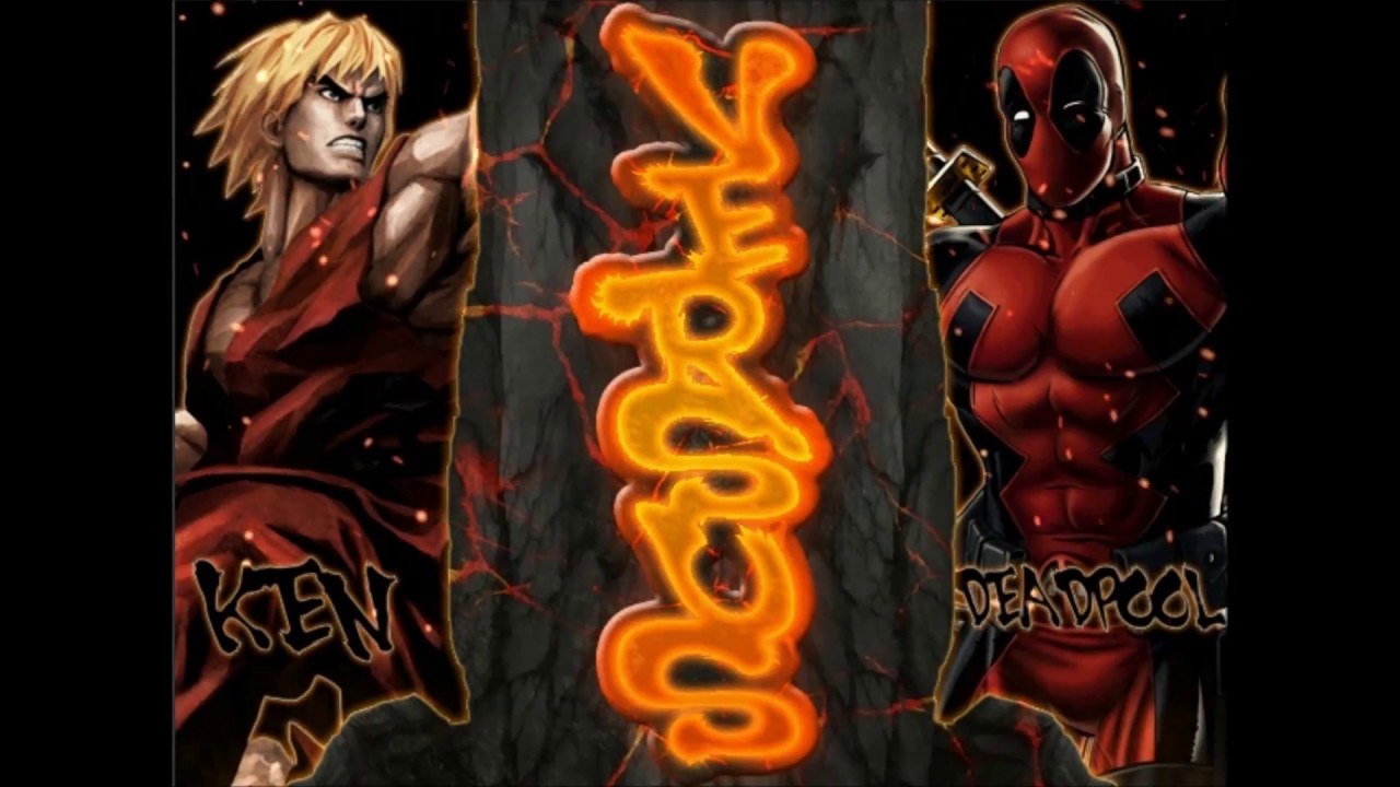 Mugen: Ken (Street Fighter) vs Deadpool     Intense and so close!