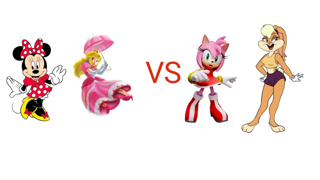 mugen Minnie mouse/Peach vs Amy/Lola Bunny