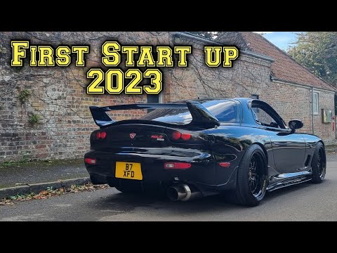 My 1992 Mazda Rx7 FD3S Rotary Efini first start up for 2023