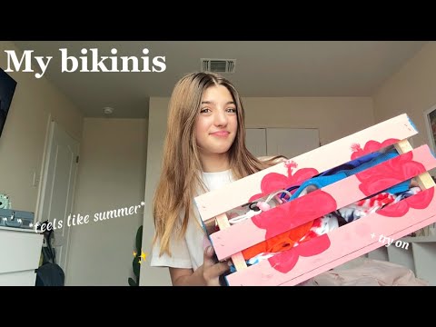 MY BIKINI COLLECTION + TRY ON!!🌊