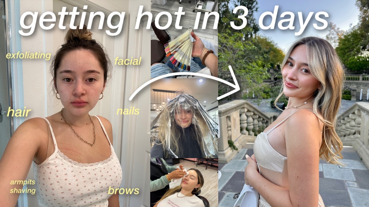 my EXTREME glow up for hot girl summer *I went blonde again*