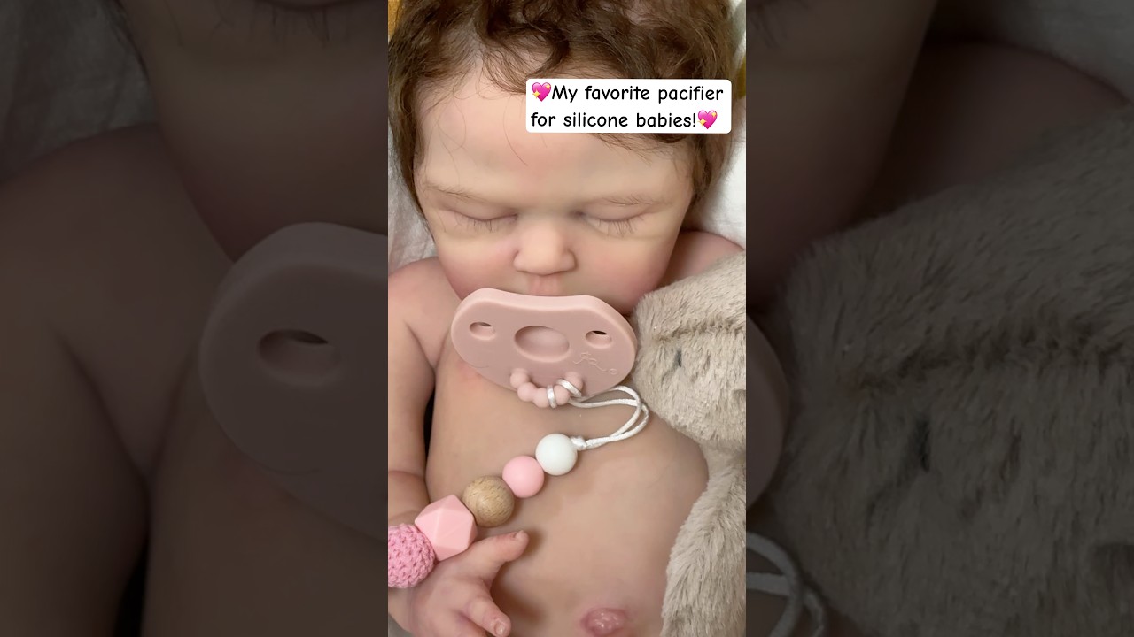 💖My FAVORITE silicone baby PACIFIER 💖#reborn #siliconebaby