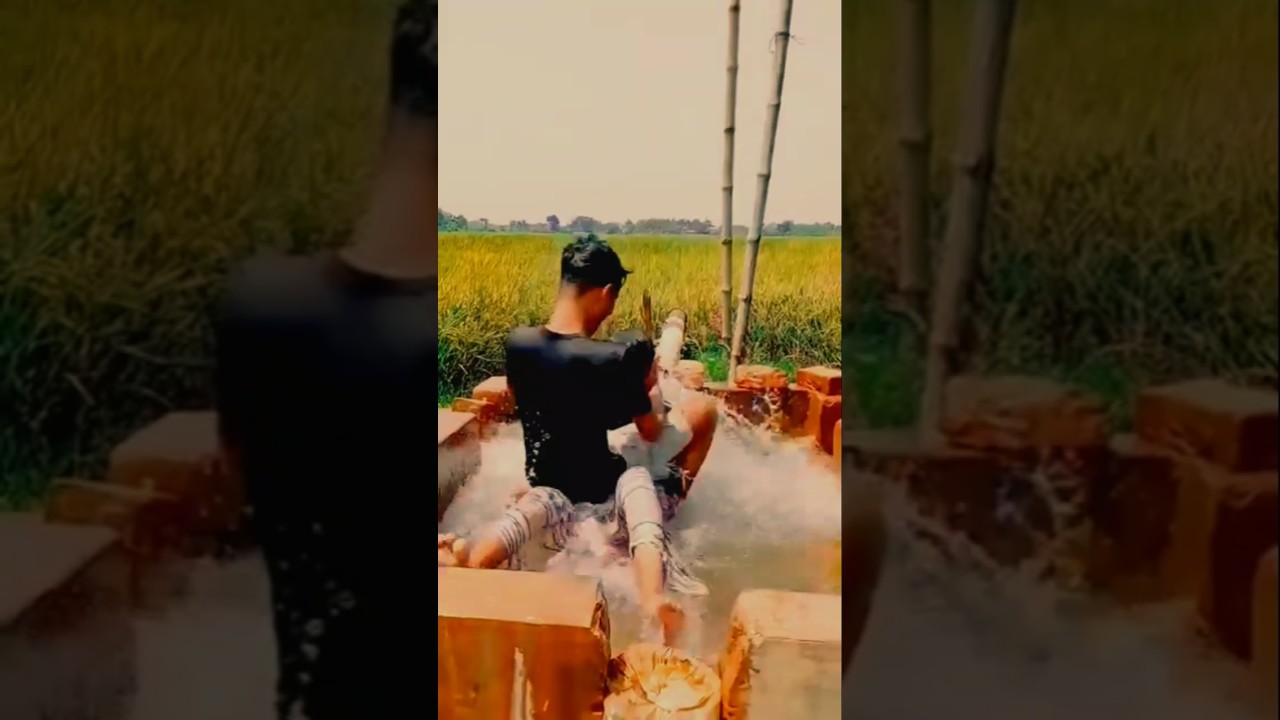 My First Vlog | Swimming in Tubewell Water Pool in Village | Tube Well water Fun by boys_3 Nove 2024