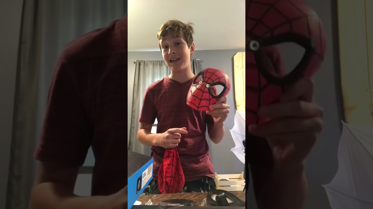 My Homemade Spider-Man Lenses #spiderman #lenses #faceshell #spidermanlenses