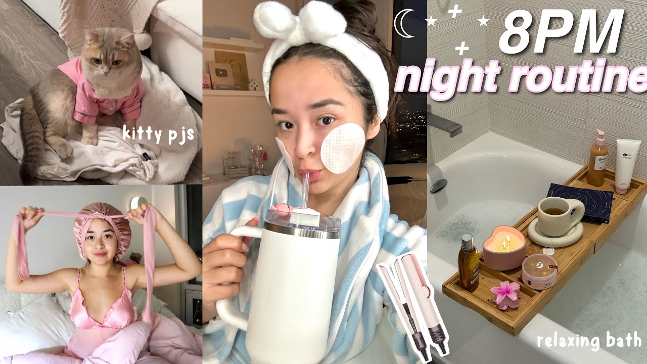 my self care night routine ☽