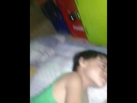 My son want a kiss before he sleep.
