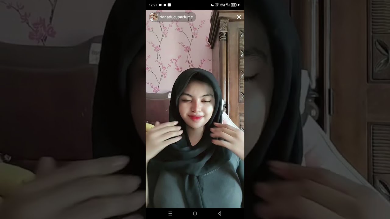 nanaducu live hijab keliatan