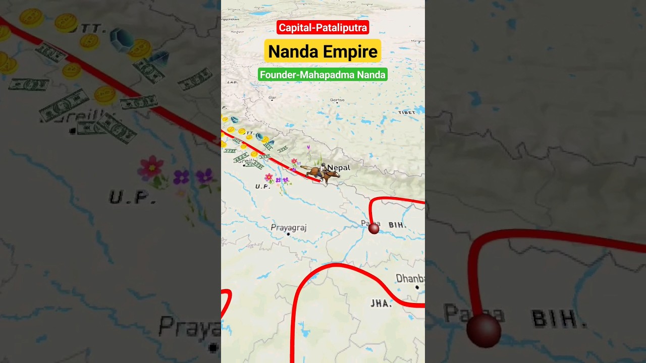 Nanda Empire  Nanda dynasty #nanda #dynasty #empire #kingdom #mauryanempire #history #shorts