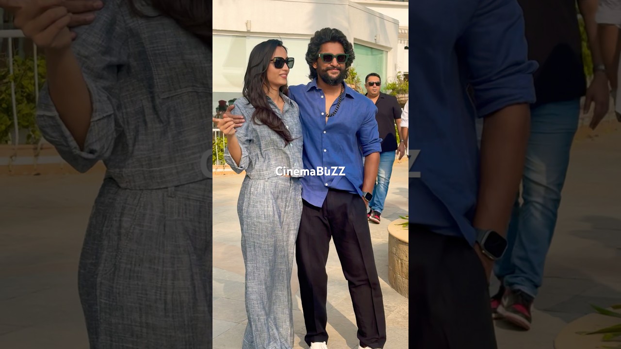 Nani Srinidhi Shetty  Spotted At Juhu |  Hit 3 movie promotions