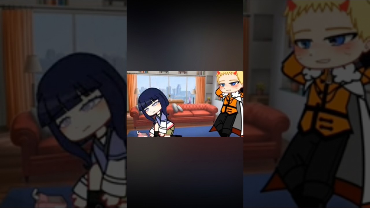 Naruhina gacha meme #naruto #hinata 💜💜🧡🧡