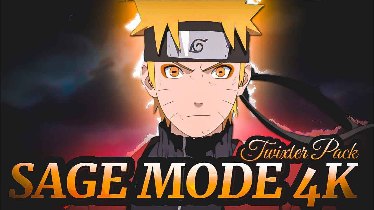 Naruto Sage Mode | 4K Ultra HD Twixtor Edit Pack 🔥 | Smooth Cinematic Moments